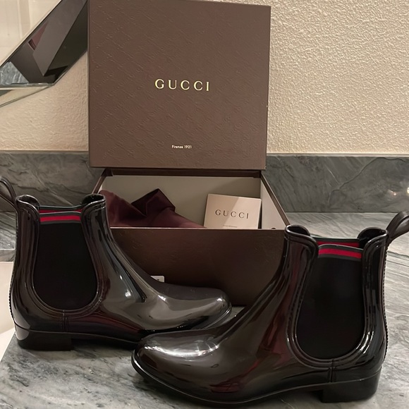 Women’s Gucci ankle boots. Rainproof. Never worn. - Picture 2 of 7